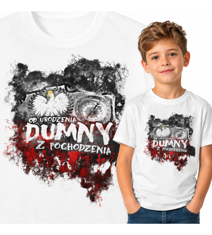 koszulka dziecięca Patriotyczna OD URODZENIA DUMNY 2